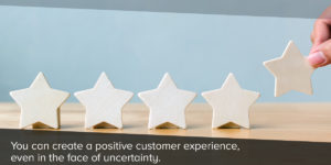 Customer giving brand 5 star rating