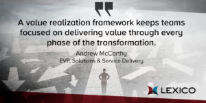 value realization framework for successful transformation